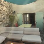 La terrasse privative du gite les murettes 7